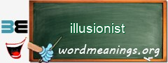 WordMeaning blackboard for illusionist